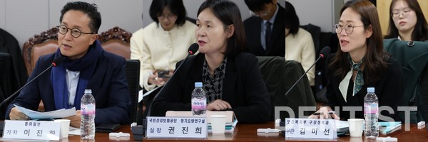 ▲ (왼쪽부터) 이진한 기자, 권진희 실장, 김미선 사무관