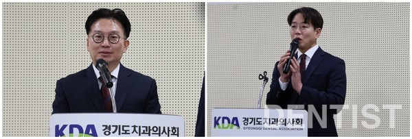 ▲ 당선 소감을 전한 위현철(좌) 회장 당선인과, 김광현(우) 부회장 당선인